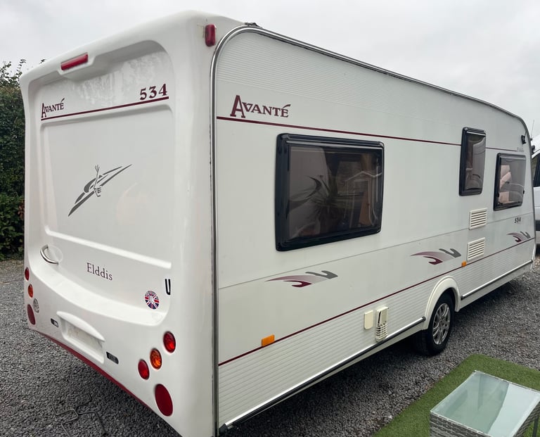 Elddis caravan fixed bed 2007