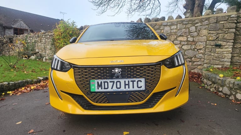 2021 Peugeot e-208 GT (2020 Reg) – 35,800 miles – Excellent Condition