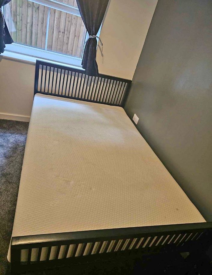 IKEA small double bed with mattress 