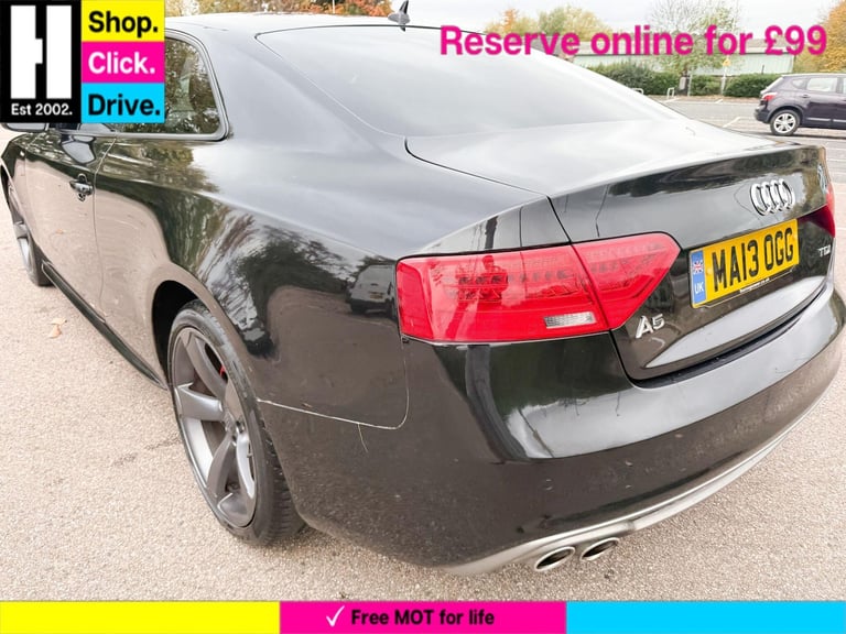 2013 Audi A5 2.0 TDI Black Edition Coupe 2dr Diesel Manual Euro 5 (s/s) (177 ps) COUPE Diesel Manual