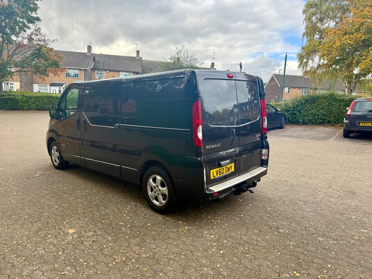 2010 Renault Trafic Sportive Sat Nav Lwb Alloys Black Vauxhall vivaro Sportive