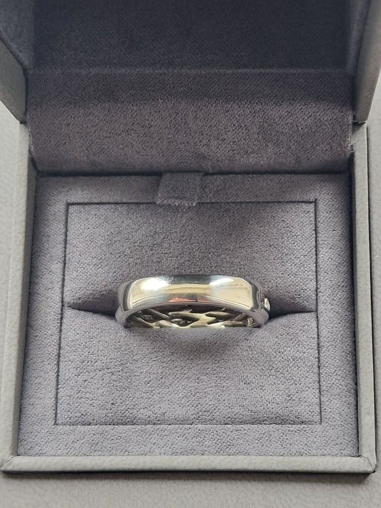 Mens Wedding Ring - Vera Wang Men's Platinum 0.23ct Total Diamond Band Size X