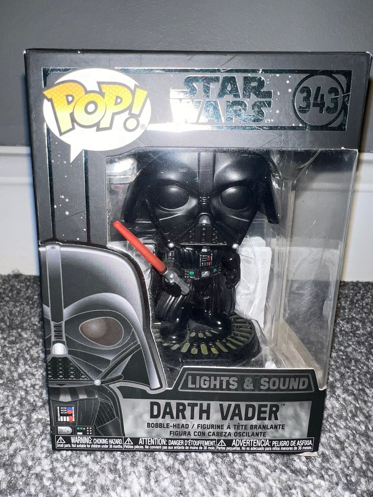 image for Star Wars Darth Vader Funko Pop Bobblehead Lights And Sound (343)
