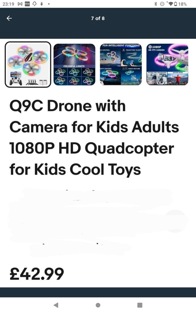 Q9C drone with camera for kids/adults 3d flips 1080p hd fpv camera quadcopter new