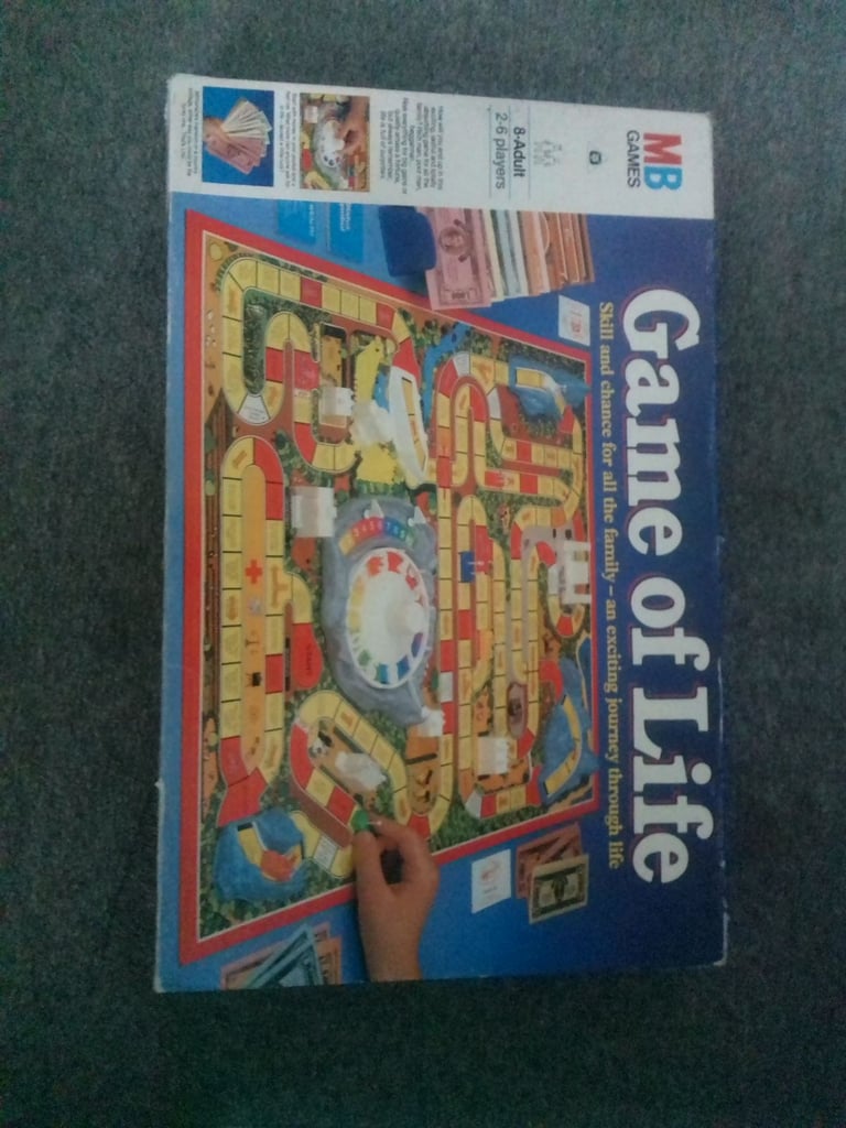 Vintage very collectable 1984 game of life boardgame fully complete 