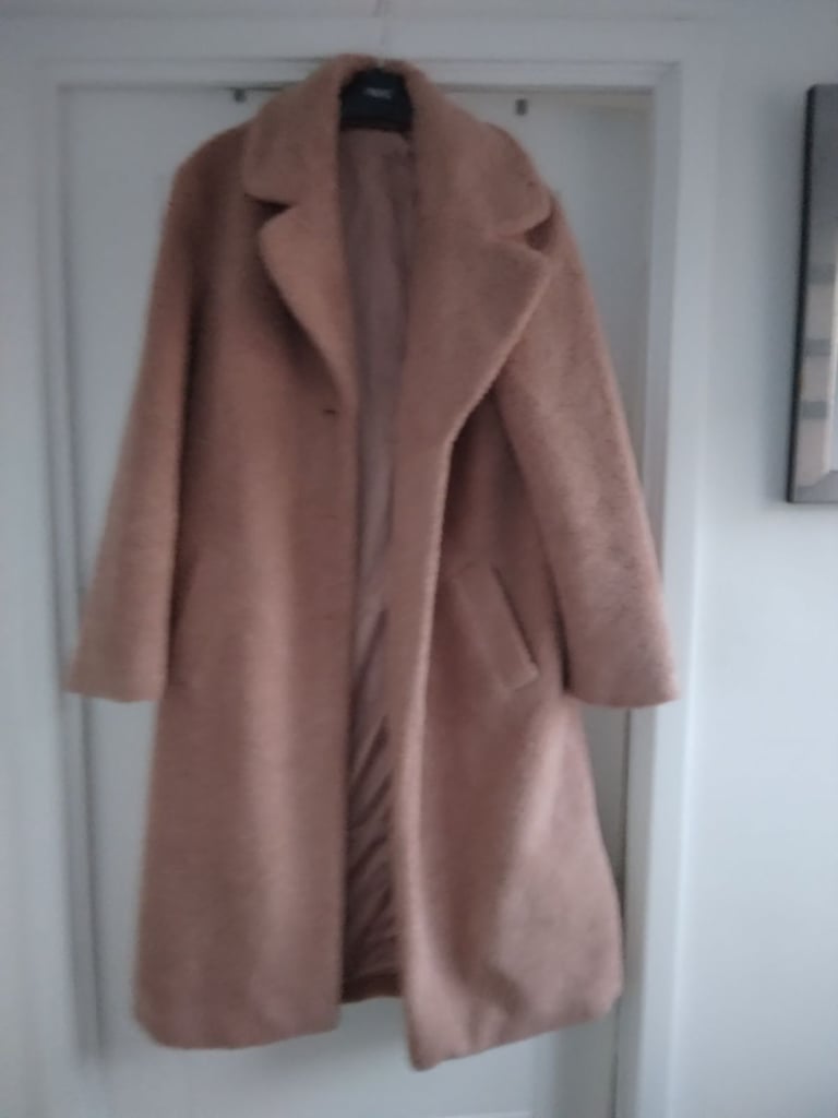 image for Next Pink Teddy Bear Coat
