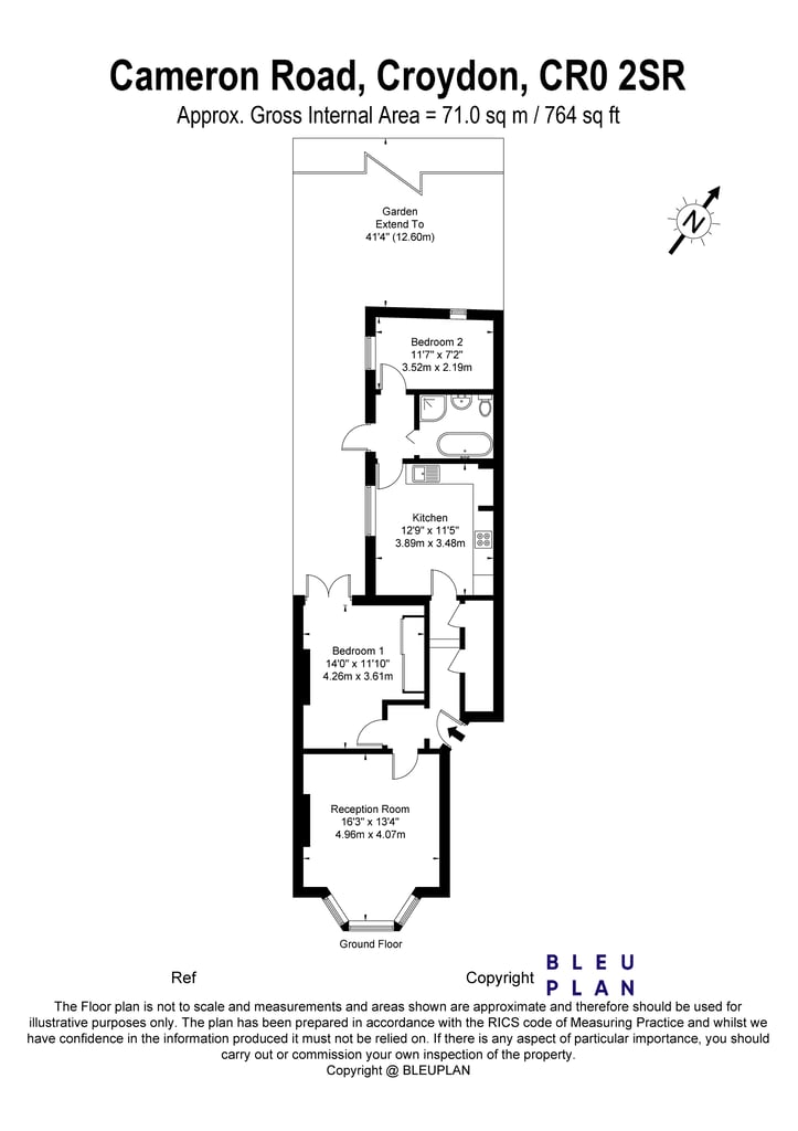 2 bedroom flat in Cameron Road, Croydon, CR0