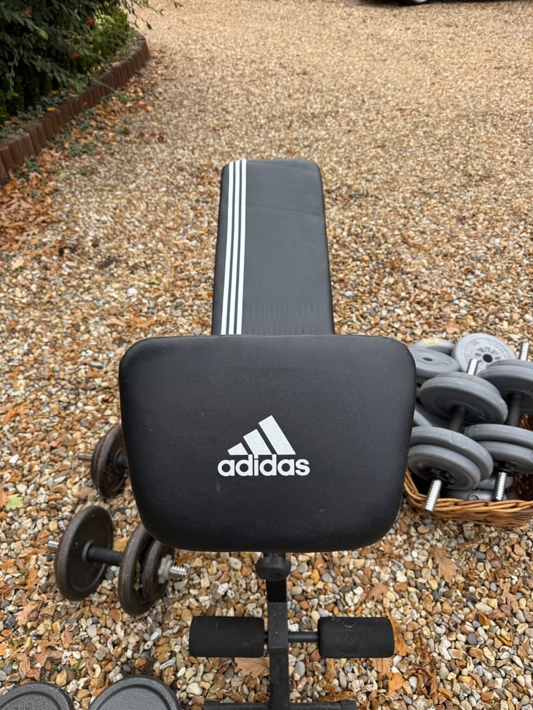 image for Weights bench and various plates