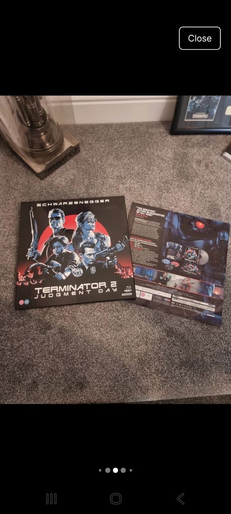 Terminator 2 end arm RARE ! w/ 4k , 3d  ,vinyl 3d 