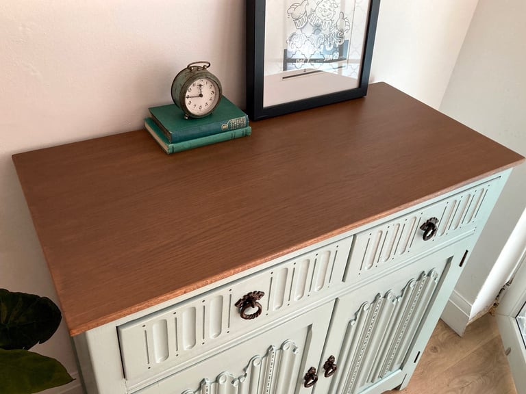 Lovely Hand Painted Refurbished Cabinet Cupboard Sideboard Delivery Available  