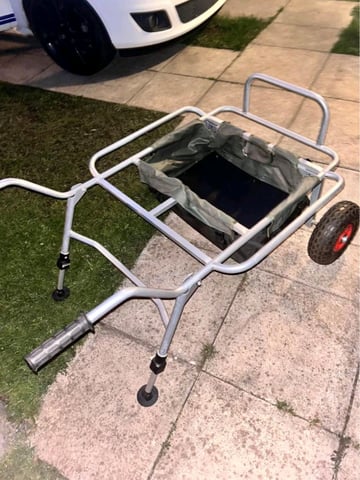 Fishing trolley used once in excellent condition 1st £40 no offers