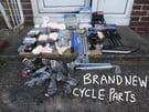 Brand NEW+USED CYCLE Parts Bells Pumps Mudguards Derailleurs Pedals Lights Etc Etc 
