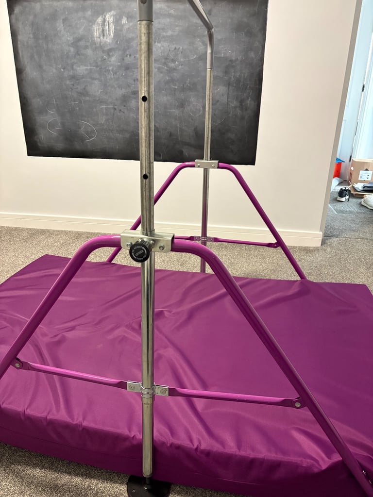 Gymnastics kids bar and mat