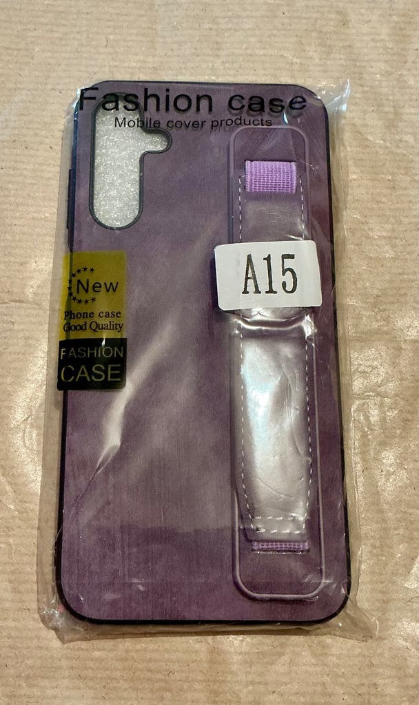 image for Draamvol Samsung Galaxy A15 5G Purple Mobile Phone Fashion Case with Strap