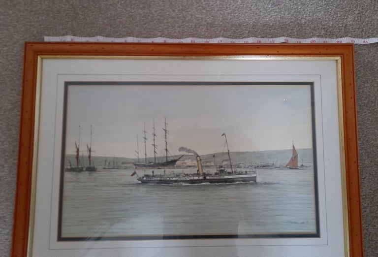 Medway Queen framed print.