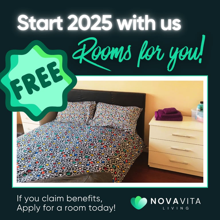 🏠 Rooms for Rent – Supported Living, DSS & Homeless Housing – No Deposit – Immediate Move-In!
