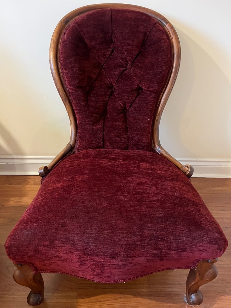 Antique Victorian nursing chair 