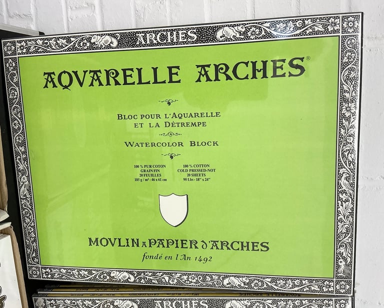 Artists Arches Watercolour block 18” x 24” huge saving !