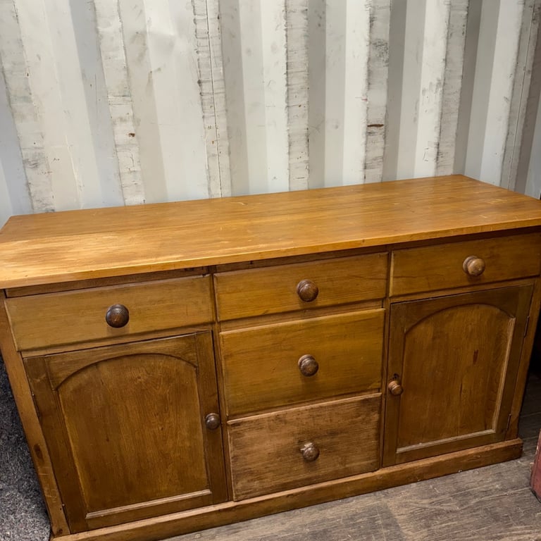 Vintage pine sideboard country cottage look