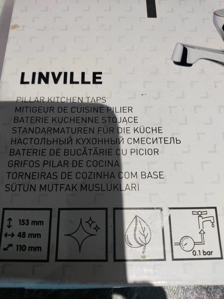 NEW Linville Pillar Kitchen Taps
