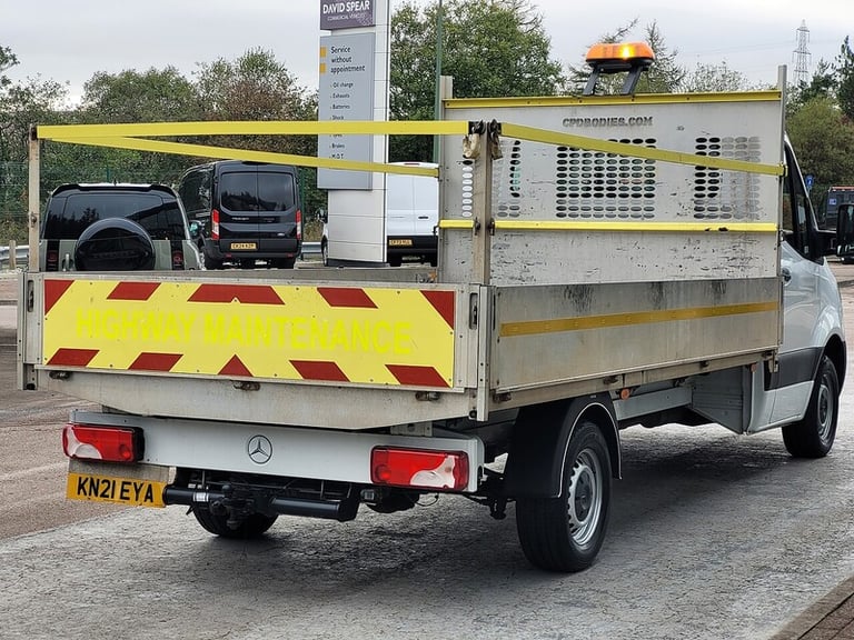 2021 Mercedes-Benz Sprinter 150ps 315 CDI Progressive Dropside with Air Con &amp; Tow Bar Dropsid...
