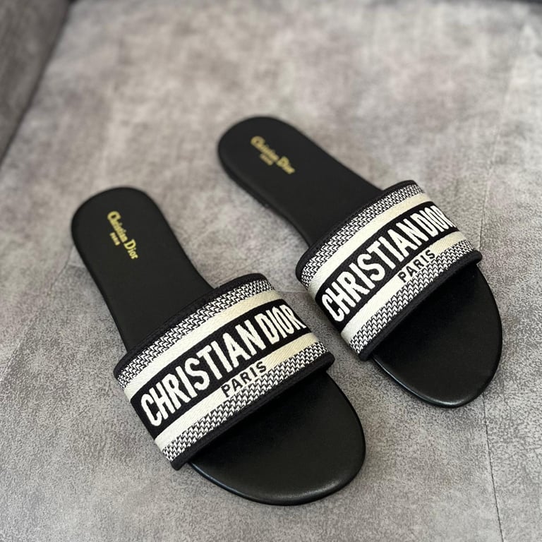 image for Ladies Dior Dway sandals grey black