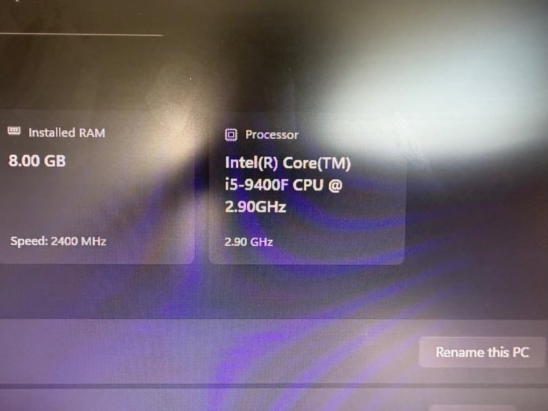 Xenta Desktop, i5-9400F, 2.9 GHz, 8Gb, 480Gb, Nvidia GeForce GTX 1050 Ti, Win 11