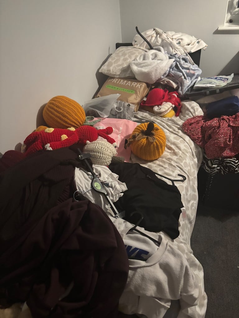 image for Single divan with headboard and mattress 