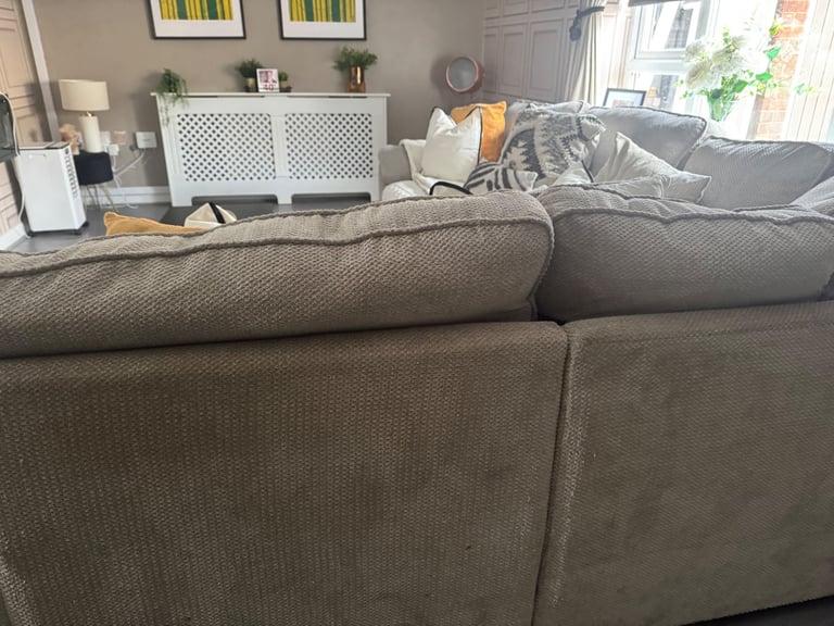 Beige corner sofa swap only for 3 seater & chair
