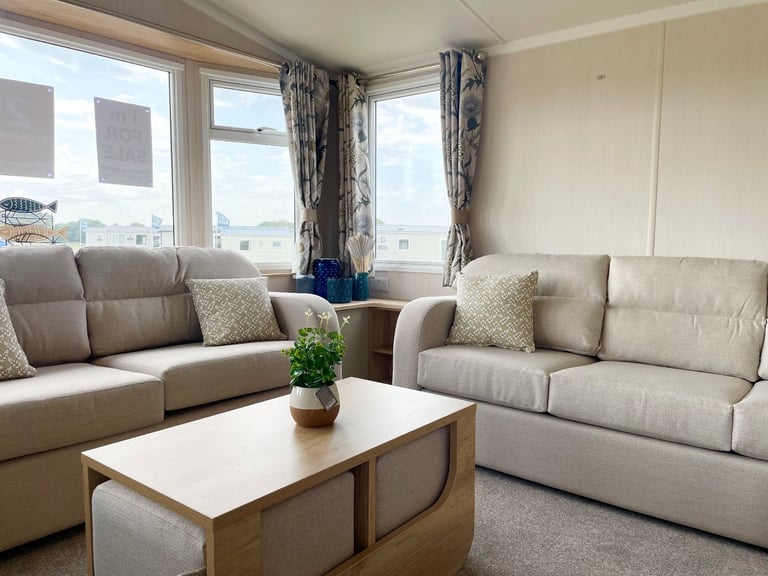 BRAND NEW STATIC CARAVAN FOR SALE AT BROADLAND SANDS HOLIDAY PARK - 11.5 MONTH OWNER SEASON