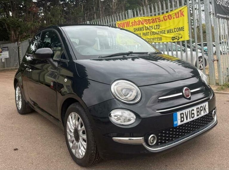 2016 Fiat 500 1.2 Lounge Euro 6 (s/s) 3dr HATCHBACK Petrol Manual