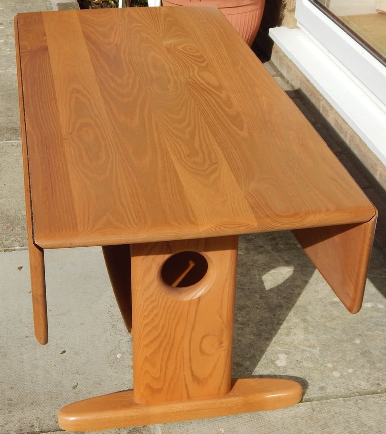 image for ERCOL WINDSOR COFFEE / SUPPER TABLE IN LIGHT WOOD BLONDE type 1189 LT Shade