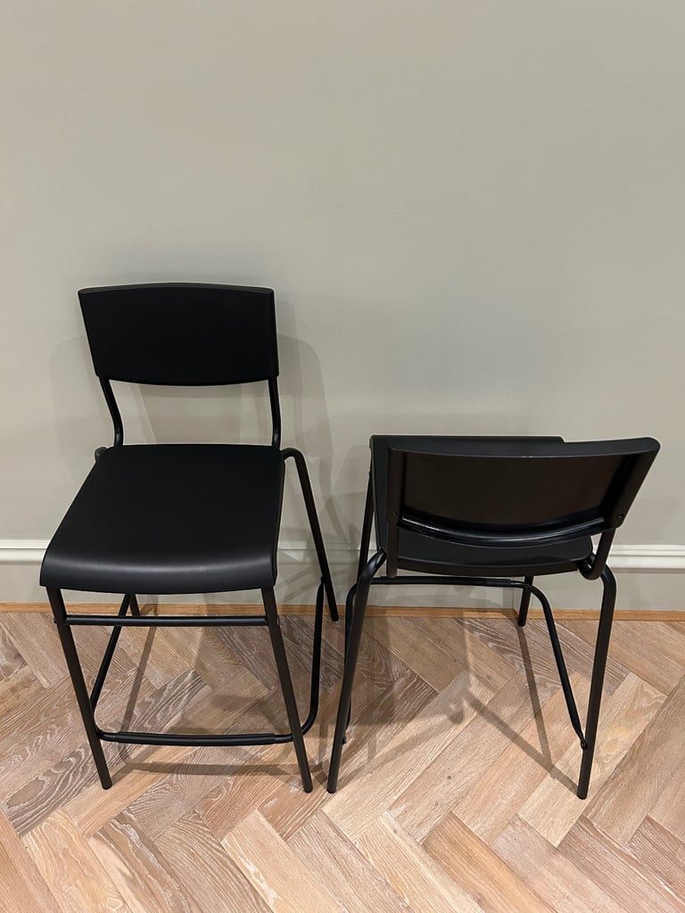 Ikea Black Stackable Stool (£20 for two)