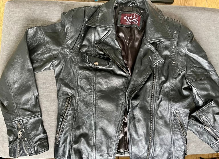 image for Ladies fashion leather biker jacket