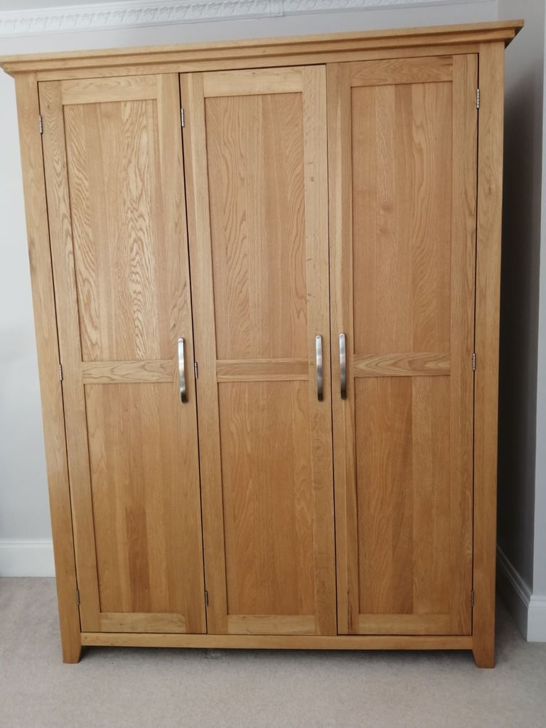 image for Large Oak Wardrobe - excellent condition