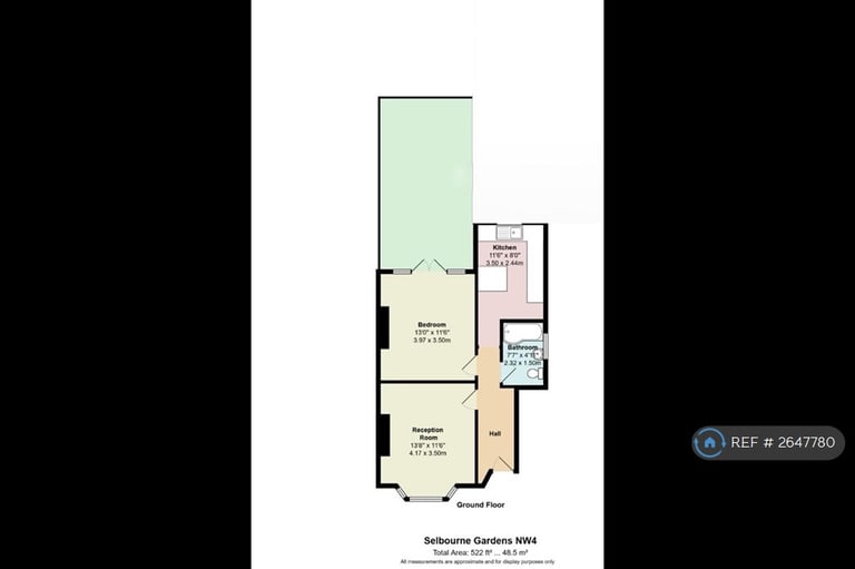 1 bedroom flat in Selborne Gardens, London, NW4 (1 bed) (#2647780)