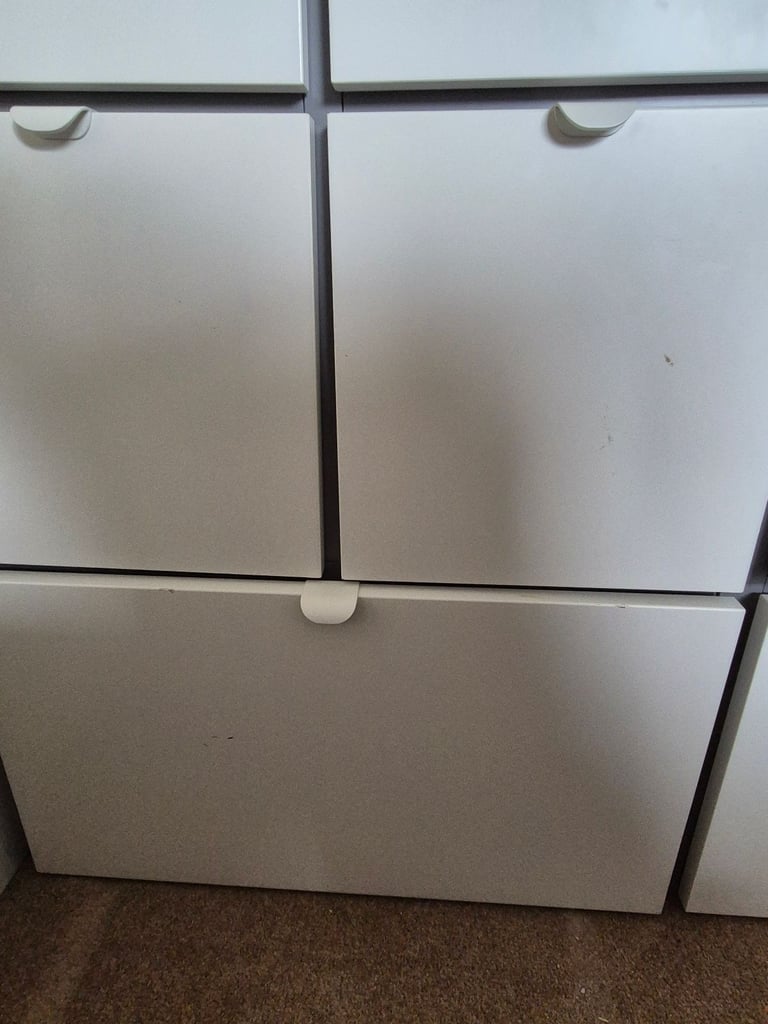 White/Grey VISTHUS IKEA Wardrobe