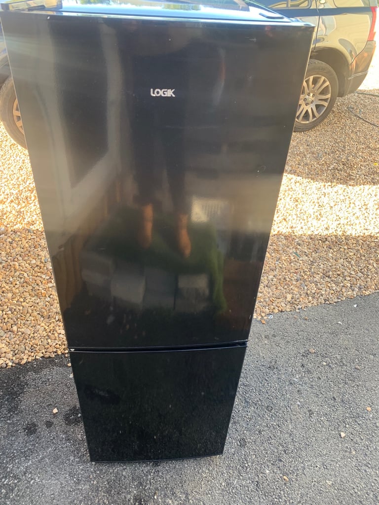 image for Black fridge freezer logik (as new) DELIVERY AVAILABLE TODAY 