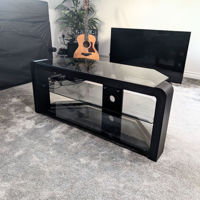 image for Premium TV Stand Black - LOGIK S110MSG11 - from Currys - AS NEW
