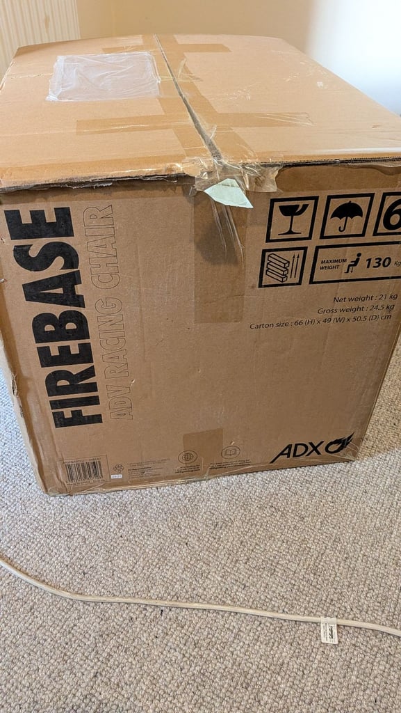 ADX Firebase 23 Racing Simulation Seat - Black & Red