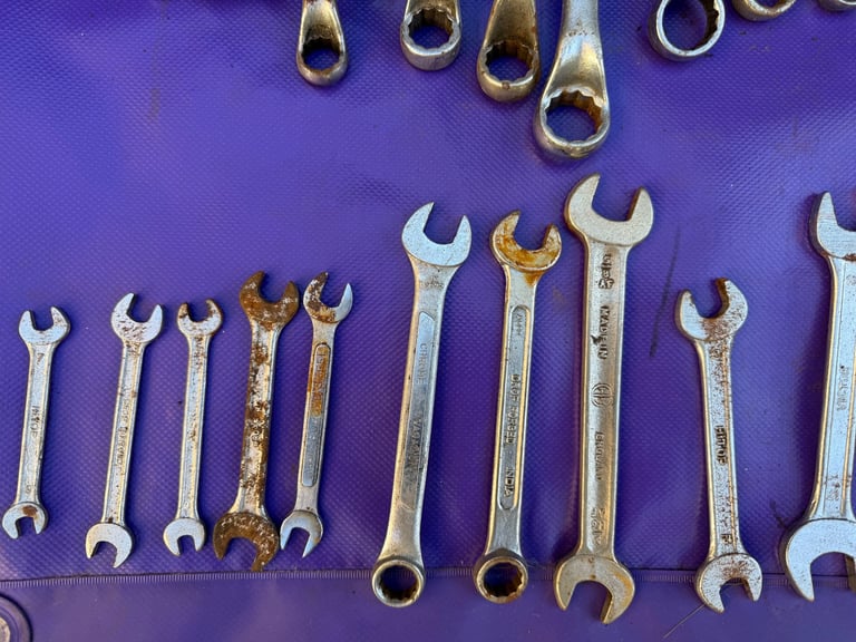 40-Piece Combination Spanners Tools Garage Mechanic's Motor DIY Retro Hand Tools