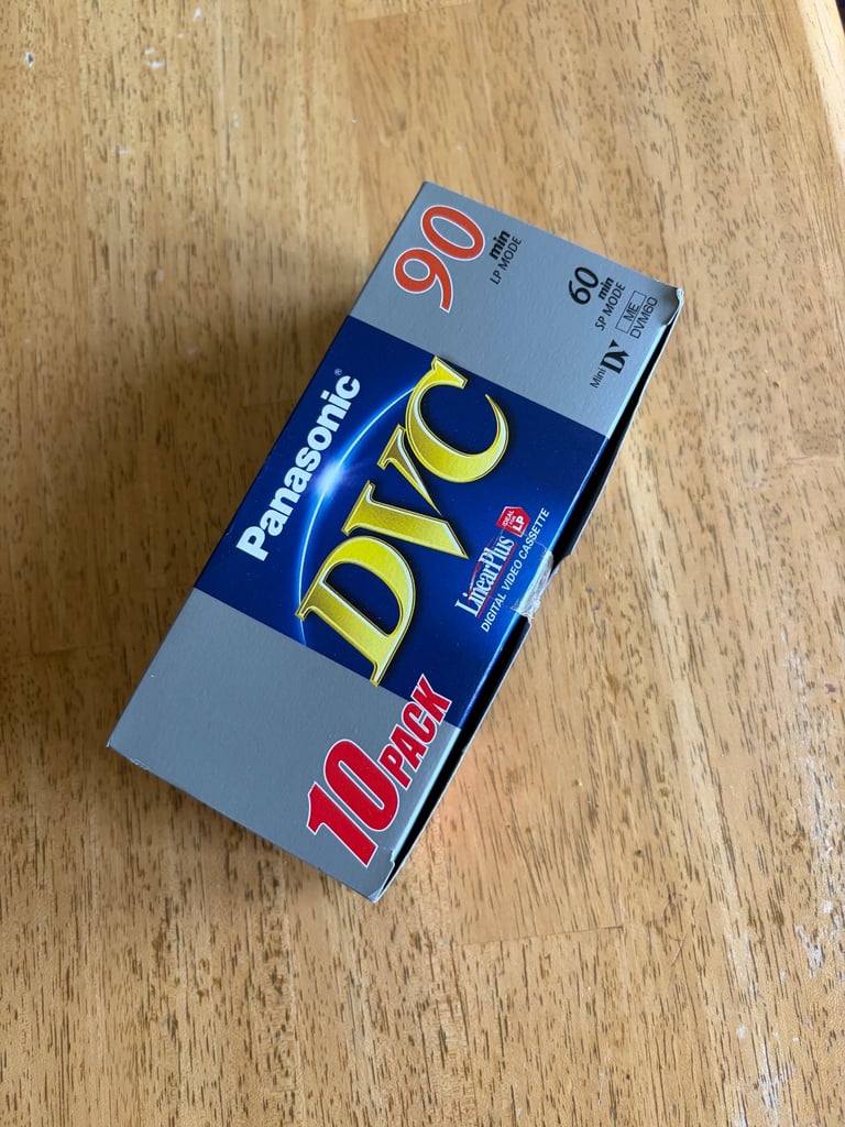 Panasonic MiniDV camcorder video tapes box of 10 new sealed