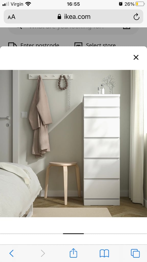 IKEA tall drawers with mirror | in Hampton, London | Gumtree