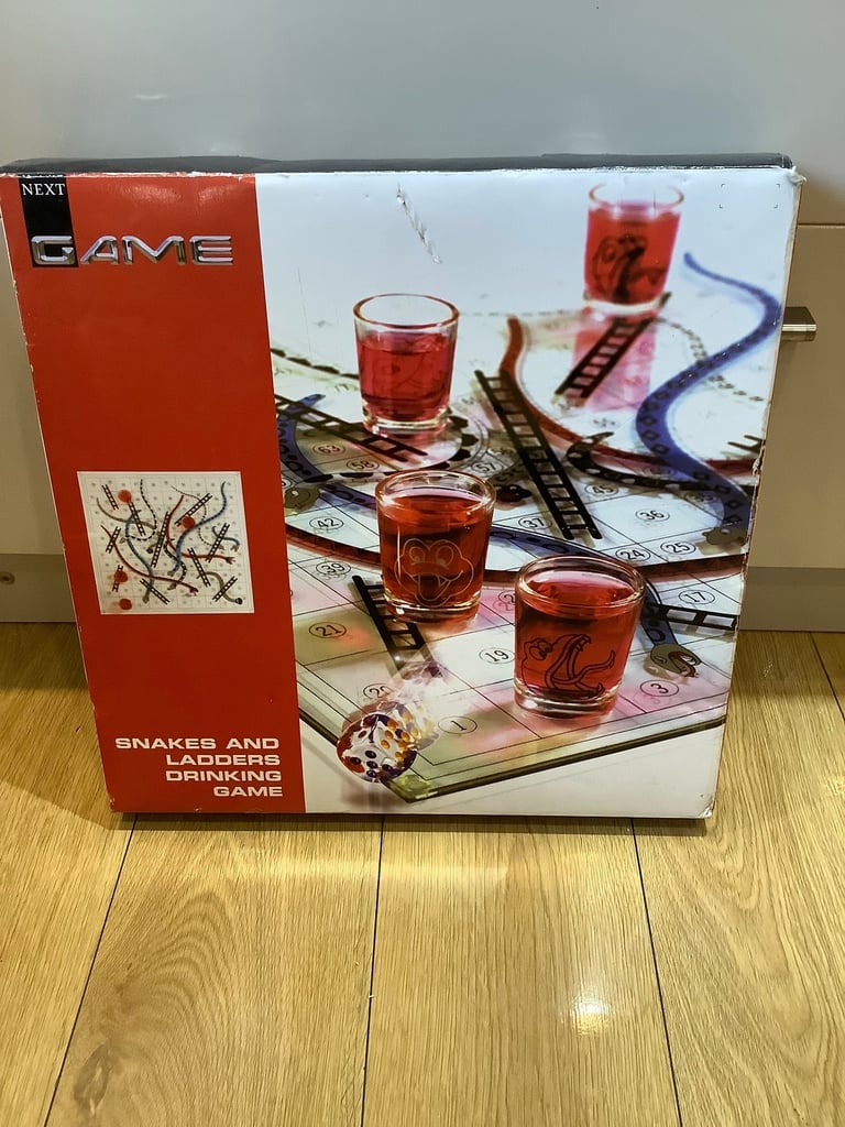 Snakes and ladders drinking game