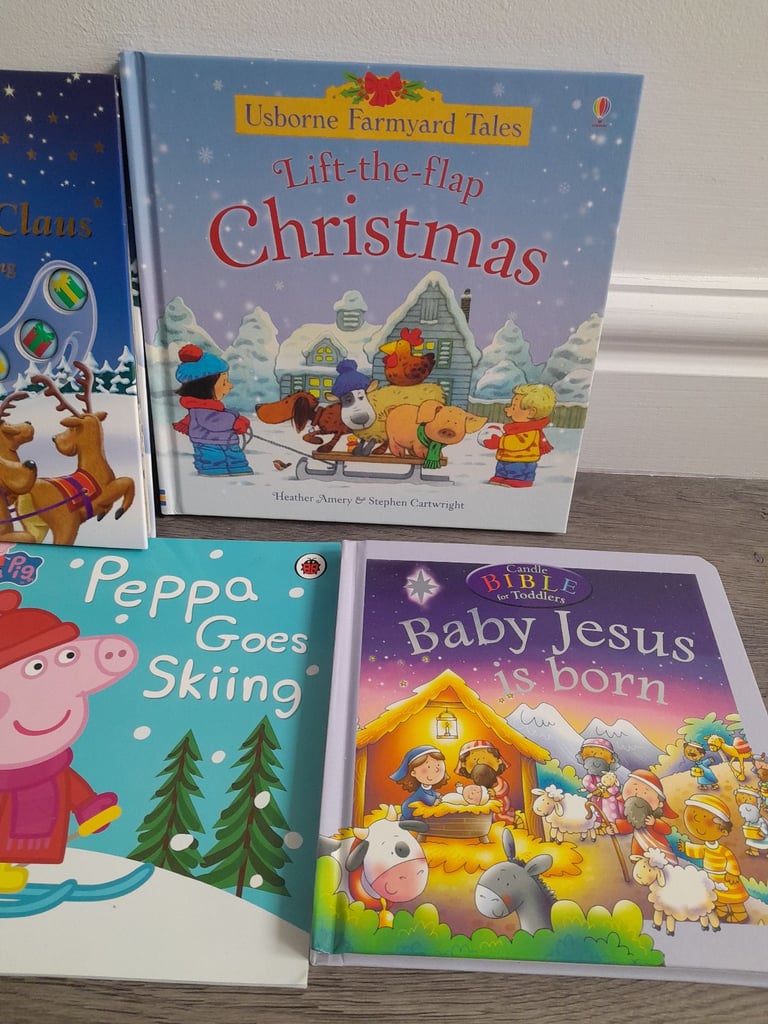 Children's Christmas books x5 Peppa Pig Farmyard Tales Santa Claus