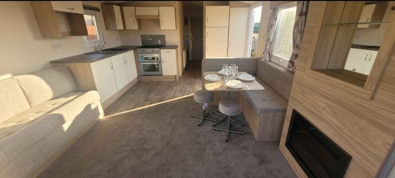 Static caravan sited 
