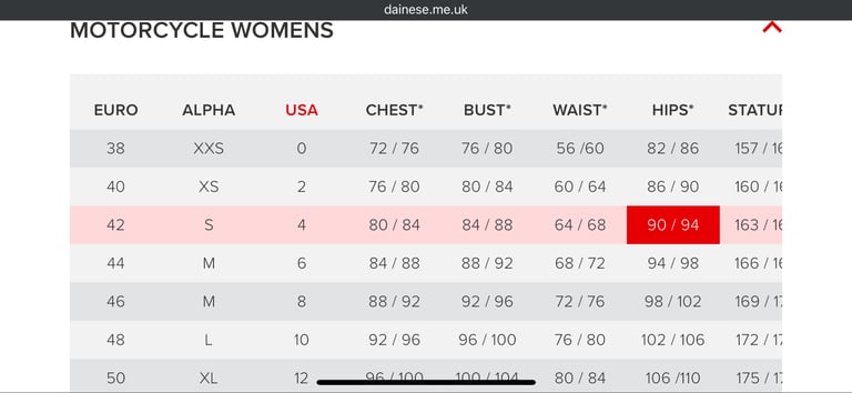 Dainese Women’s Leather motorcycle trousers