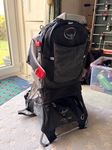 OSPREY POCO AG PLUS backpack carrier in Juniper Green, Edinburgh - Main Image