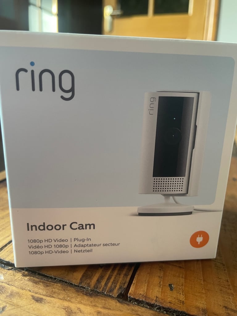 NEW Ring Indoor Camera 1080p HD Video Plug In