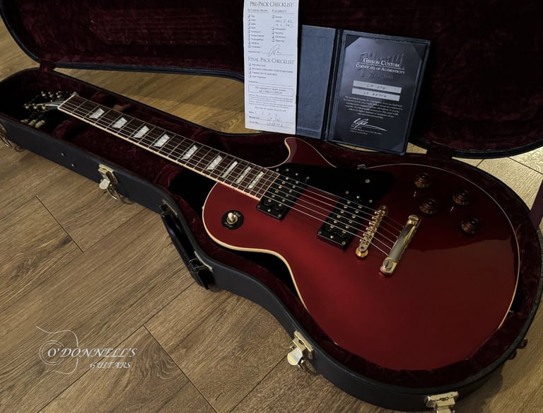 Gibson Custom Shop 1 of 25 LTD ED Les Paul Standard *Jimmy Page #3* Candy Apple Red over Gold Top